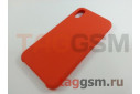 Задняя накладка для iPhone X / XS (силикон, оранжевая)