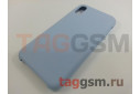 Задняя накладка для iPhone XR (силикон, небесно-голубая)