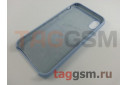 Задняя накладка для iPhone XR (силикон, небесно-голубая)