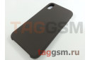 Задняя накладка для iPhone XR (силикон, какао)