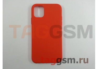 Задняя накладка для iPhone 11 (силикон, оранжевая)