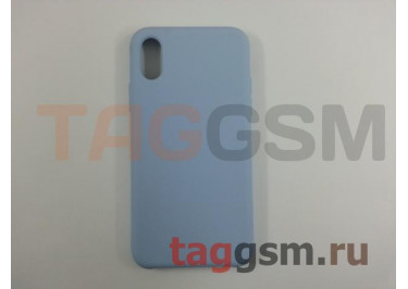 Задняя накладка для iPhone X / XS (силикон, сиреневая)