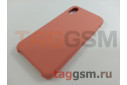 Задняя накладка для iPhone X / XS (силикон, фламинго)