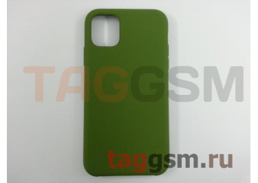 Задняя накладка для iPhone 11 (силикон, оливковая)