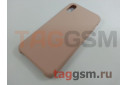 Задняя накладка для iPhone X / XS (силикон, розовый песок)