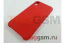 Задняя накладка для iPhone XR (силикон, красная)