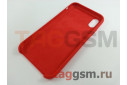 Задняя накладка для iPhone XR (силикон, красная)