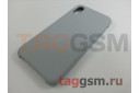 Задняя накладка для iPhone X / XS (силикон, серо-голубая)
