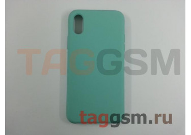 Задняя накладка для iPhone X / XS (силикон, синее море)
