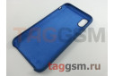 Задняя накладка для iPhone X / XS (силикон, синяя)
