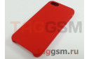 Задняя накладка для iPhone 5 / 5S / SE (силикон, красная)