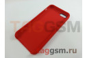 Задняя накладка для iPhone 5 / 5S / SE (силикон, красная)