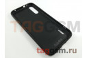 Задняя накладка для Xiaomi Mi A3 / Mi CC9e (силикон, под кожу, черная (Vogue)) Faison