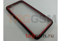 Задняя накладка для Samsung A10 / A105 Galaxy A10 (2019) (пластик, с силиконовой окантовкой, черно-красная (Imagine)) Faison