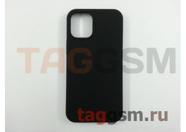 Задняя накладка для iPhone 12 mini (силикон, черная (Full TPU Case))