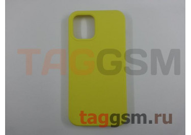 Задняя накладка для iPhone 12 / 12 Pro (силикон, лимонная (Full TPU Case))
