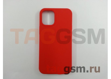 Задняя накладка для iPhone 12 mini (силикон, красная (Full TPU Case))