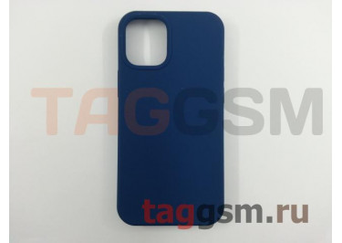 Задняя накладка для iPhone 12 mini (силикон, синий кобальт (Full TPU Case))