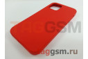 Задняя накладка для iPhone 12 / 12 Pro (силикон, красная (Full TPU Case))