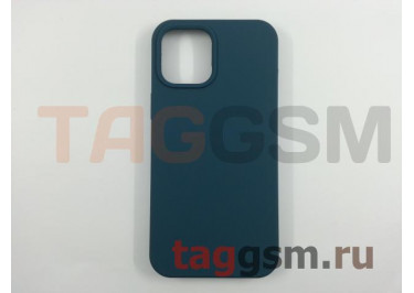 Задняя накладка для iPhone 12 Pro Max (силикон, синий космос (Full TPU Case))