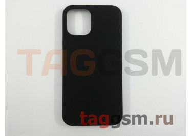 Задняя накладка для iPhone 12 / 12 Pro (силикон, черная (Full TPU Case))