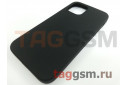 Задняя накладка для iPhone 12 / 12 Pro (силикон, черная (Full Case))