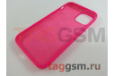 Задняя накладка для iPhone 12 mini (силикон, ярко-розовая (Full TPU Case))