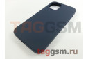 Задняя накладка для iPhone 12 mini (силикон, темно-синяя (Full TPU Case))