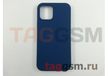 Задняя накладка для iPhone 12 / 12 Pro (силикон, синий кобальт (Full TPU Case))
