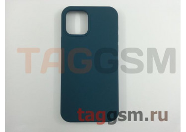 Задняя накладка для iPhone 12 / 12 Pro (силикон, синий космос (Full TPU Case))