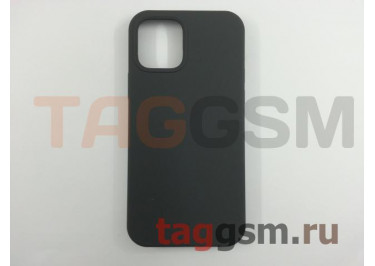 Задняя накладка для iPhone 12 / 12 Pro (силикон, угольно-серая (Full TPU Case))