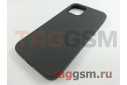 Задняя накладка для iPhone 12 / 12 Pro (силикон, угольно-серая (Full TPU Case))