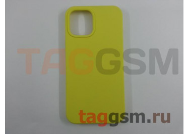 Задняя накладка для iPhone 12 Pro Max (силикон, лимонная (Full TPU Case))