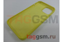 Задняя накладка для iPhone 12 Pro Max (силикон, лимонная (Full TPU Case))