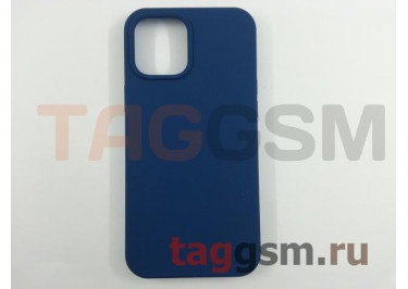 Задняя накладка для iPhone 12 Pro Max (силикон, синий кобальт (Full TPU Case))