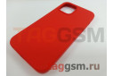 Задняя накладка для iPhone 12 Pro Max (силикон, красная (Full TPU Case))