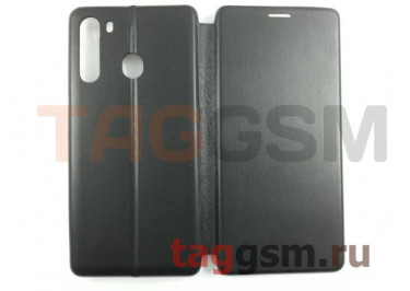 Сумка футляр-книга для Samsung A21 / A215 Galaxy A21 (2020) (с силиконовым креплением, на магните, черная) техпак