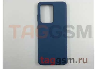 Задняя накладка для Samsung G988 Galaxy S20 Ultra (2020) (силикон, матовая, синяя) Faison