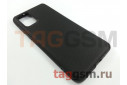 Задняя накладка для Samsung G985 Galaxy S20 Plus (2020) (силикон, под кожу, черная (Voque)) Faison