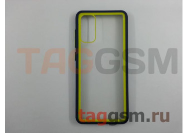 Задняя накладка для Samsung G980 Galaxy S20 (2020) (пластик, с силиконовой окантовкой, желто-синяя (Imagine)) Faison