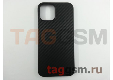 Задняя накладка для iPhone 12 / 12 Pro (силикон, черная (Delicate Shadow)) HOCO