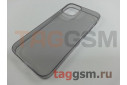 Задняя накладка для iPhone 12 mini (силикон, черная) Borofone