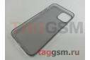 Задняя накладка для iPhone 12 / 12 Pro (силикон, черная) Borofone