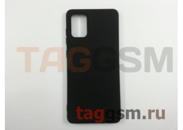 Задняя накладка для Samsung A71 / A715F Galaxy A71 (2019) (силикон, матовая, черная)
