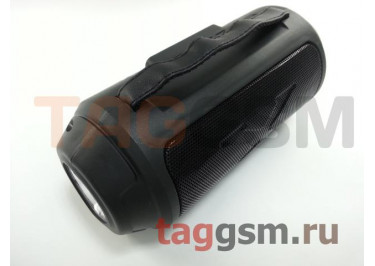 Колонка (ZQS-T313) (Bluetooth+USB+MicroSD+FM+солнечная батарея+фонарь) (черная)