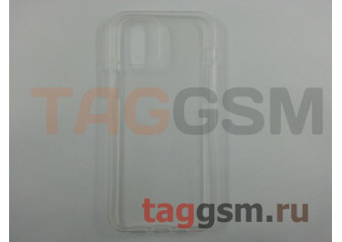 Задняя накладка для iPhone 12 / 12 Pro (силикон, ультратонкая, прозрачная), техпак