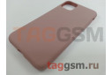 Задняя накладка для iPhone 11 Pro Max (силикон, матовая, розовый песок (Full Case))