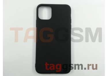 Задняя накладка для iPhone 11 Pro Max (силикон, матовая, черная (Full Case))