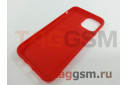 Задняя накладка для iPhone 11 Pro (силикон, матовая, красная (Full Case))