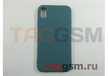 Задняя накладка для iPhone XR (силикон, матовая, сосновый лес (Full Case))